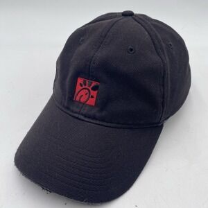 Chick-fil-A Crew Hat Work‎ Embroidered Logo Strapback Cap oobe Adjustable Black